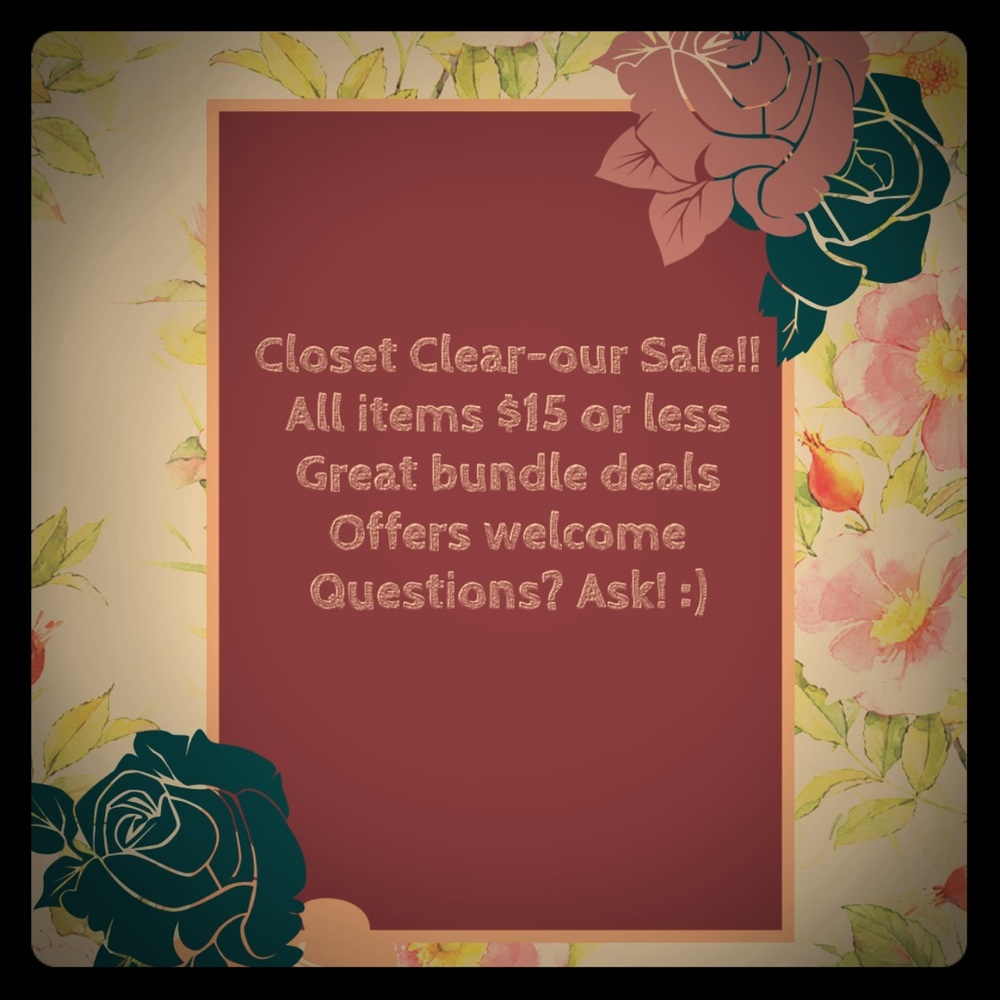 CLOSET SALE!